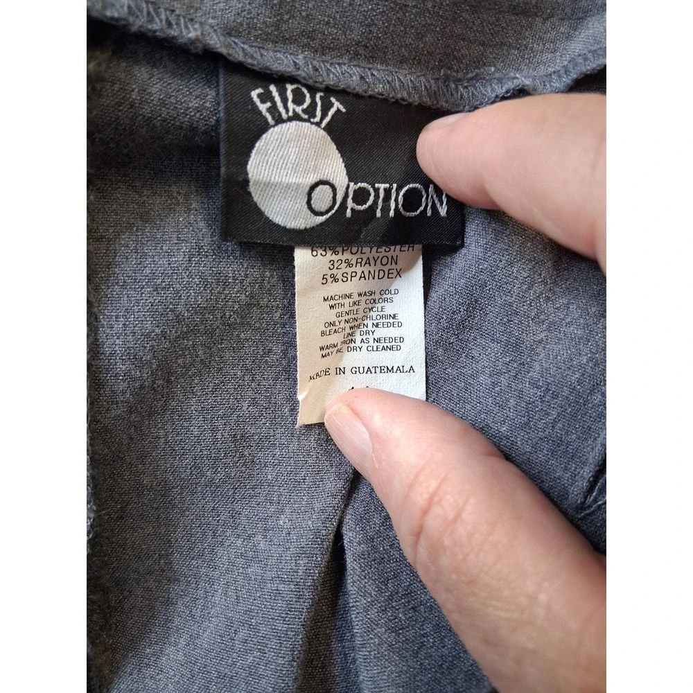 Charcoal Gray Boho Maxi Skirt Wood Bead Drawstring Detail and Hidden Zipper 1110